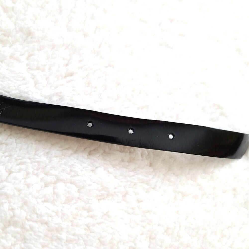 Vintage Sandy Duftler Designs Genuine Leather Belt Black Size Medium Made in USA - Picture 13 of 15